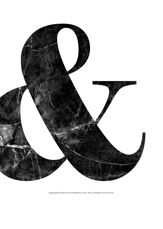 & Black Marble, Print