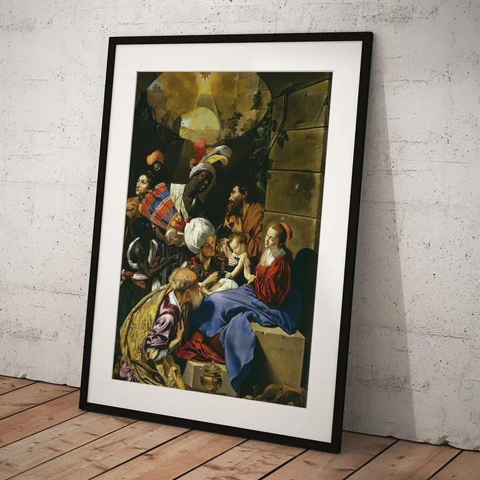 ‘The Adoration of the Magi’, 1612-1614, Spanish School, Oil on canvas,… Art Print