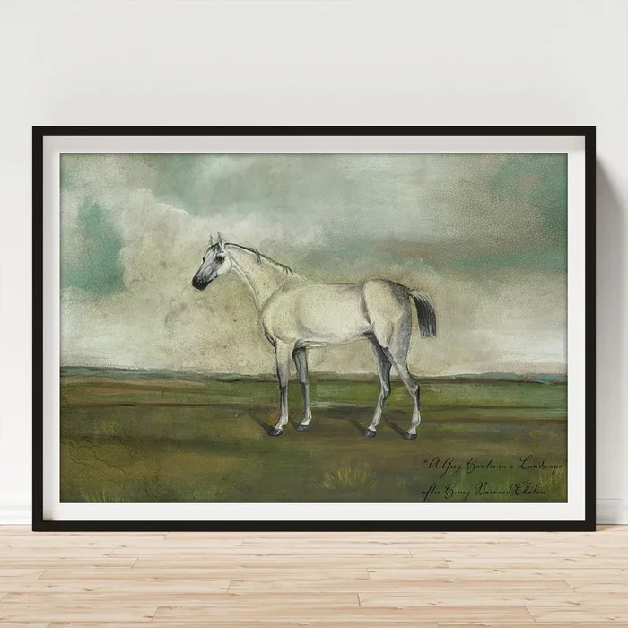 A Grey Hunter In A Landscape Art Print