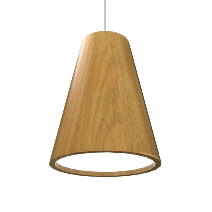 Accord Lighting – 1130LED.09 – LED Pendant – Conical – Louro Freijo