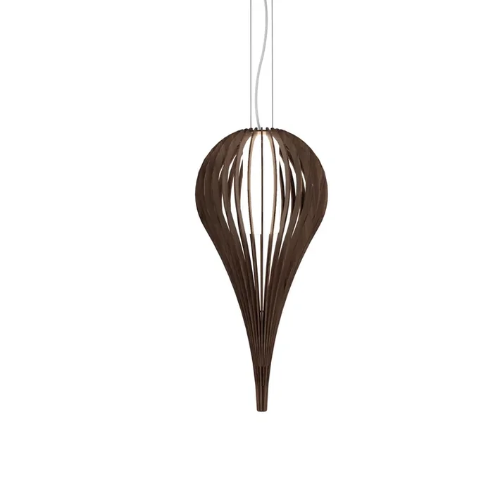 Accord Lighting – 1190.18 – One Light Pendant – Cappadocia – American Walnut