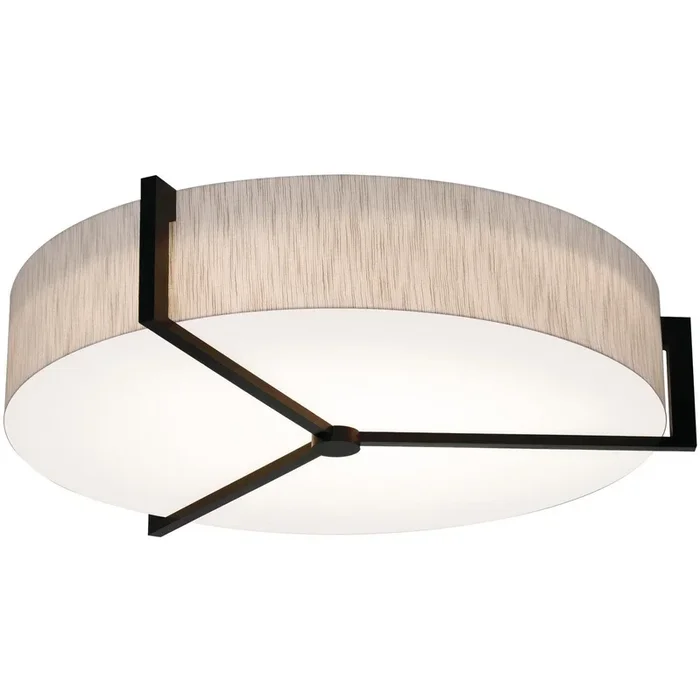 AFX Lighting – APF3044MBES-JT – Four Light Flush Mount – Apex – Jute/Espresso