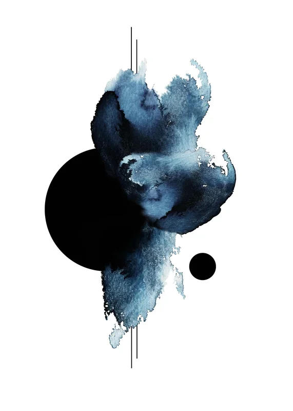 Aquarelle Shape Print