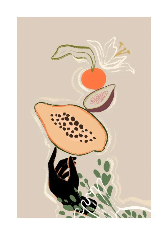 Arty Guava – Lay Hoon – Balancing Fruits Print