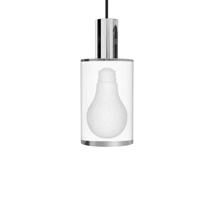 BlackJack Lighting – SP-LGD-AL-03-PC-30K-3W-SP5 – LED Pendant – A-Lamp – Polished Chrome