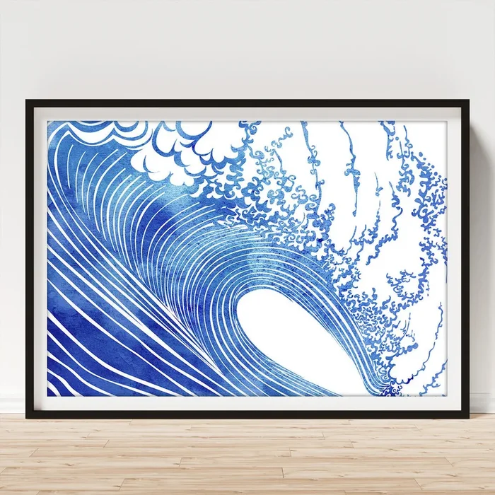Blue Wave Art Print