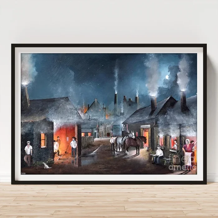 Chains And Nails In Cradley – England Art Print