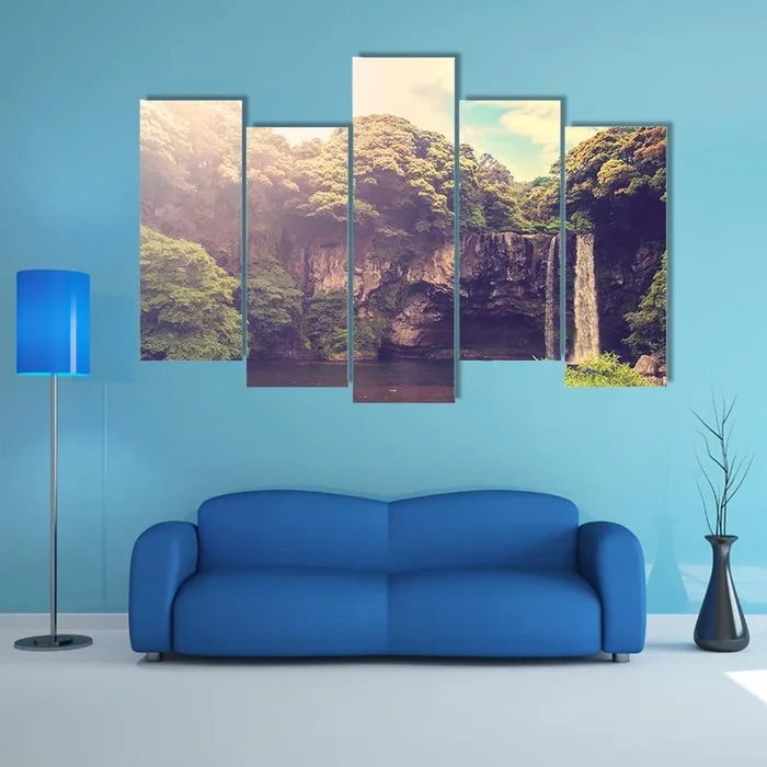 Cheonjiyeon Waterfall Canvas Wall Art