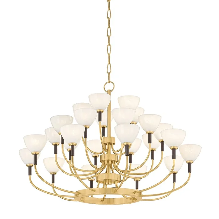 Corbett Lighting – 489-38-VB/BRZ – LED Chandelier – Brahma – Vintage Polished Brass/Bronze – 48938VBBRZ