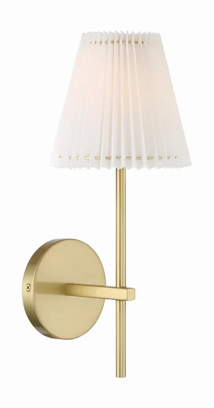 Crystorama – GAM-71001-AG – One Light Wall Sconce – Gamma – Aged Brass – GAM71001AG