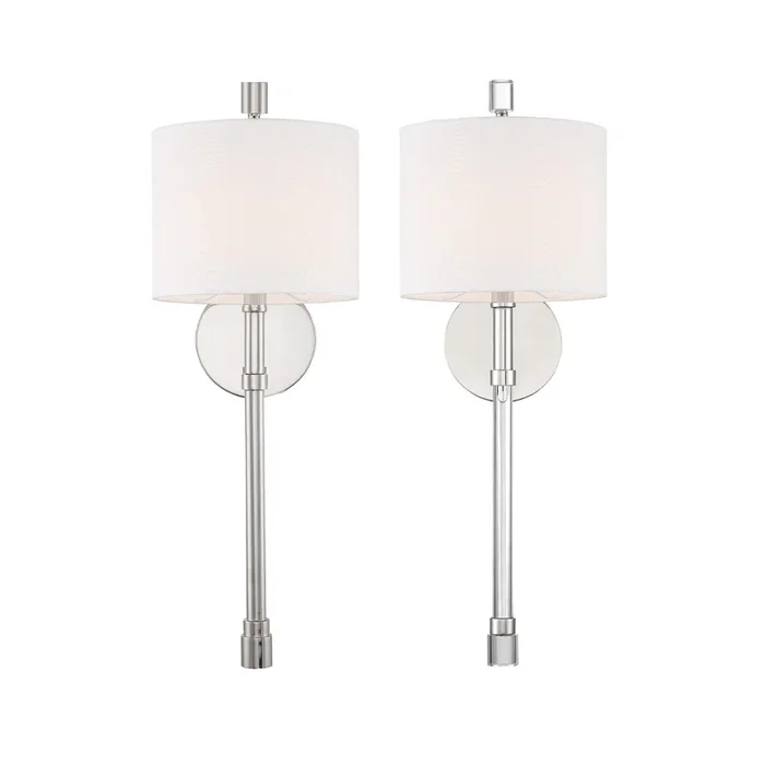 Crystorama – RAC-A3501-PN – One Light Wall Sconce – Rachel – Polished Nickel – RACA3501PN
