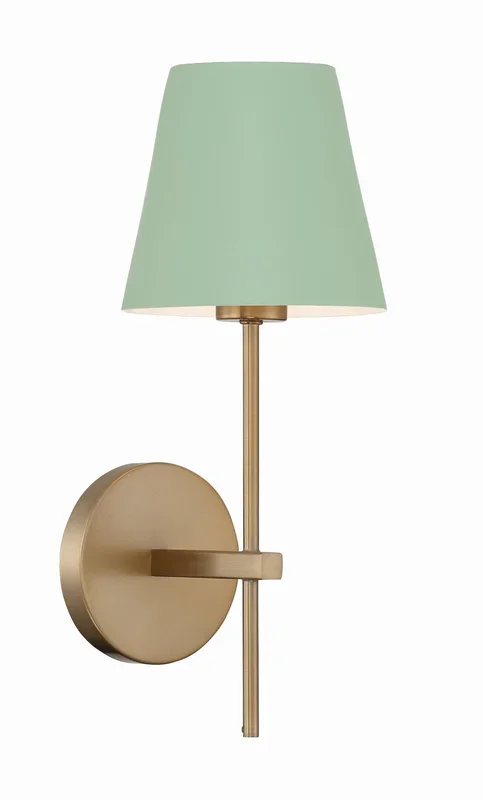 Crystorama – XAV-B8321-VG-GR – One Light Wall Sconce – Xavier – Vibrant Gold – XAVB8321VGGR