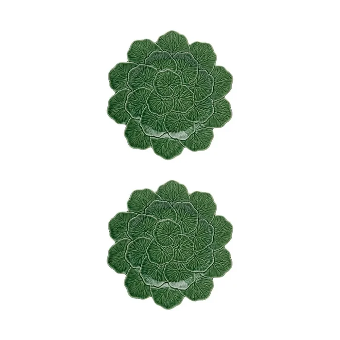 Geranium Charger Plate Green, S/2