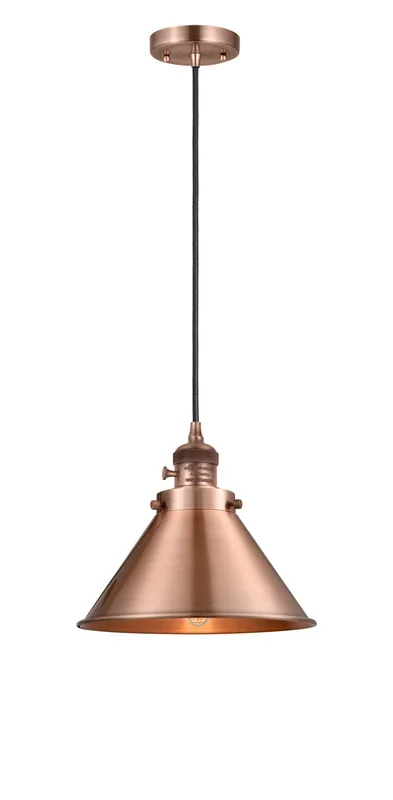 Innovations – 201CSW-AC-M10-AC – One Light Mini Pendant – Franklin Restoration – Antique Copper