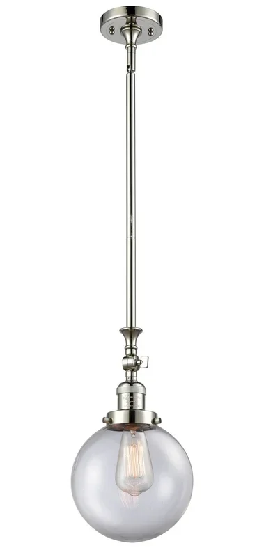 Innovations – 206-PN-G202-8-LED – LED Mini Pendant – Franklin Restoration – Polished Nickel