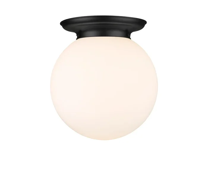 Innovations – 221-1F-BK-G201-14 – One Light Flush Mount – Essex – Matte Black – 2211FBKG20114