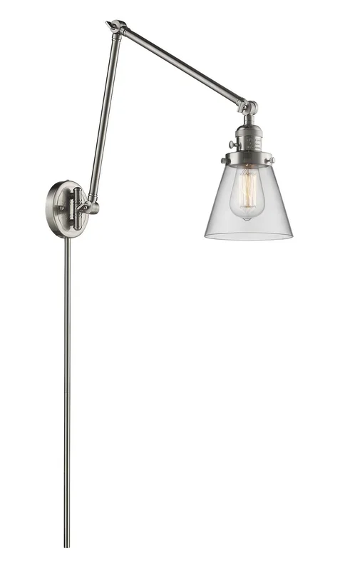 Innovations – 238-SN-G62 – One Light Swing Arm Lamp – Franklin Restoration – Brushed Satin Nickel – 238SNG62