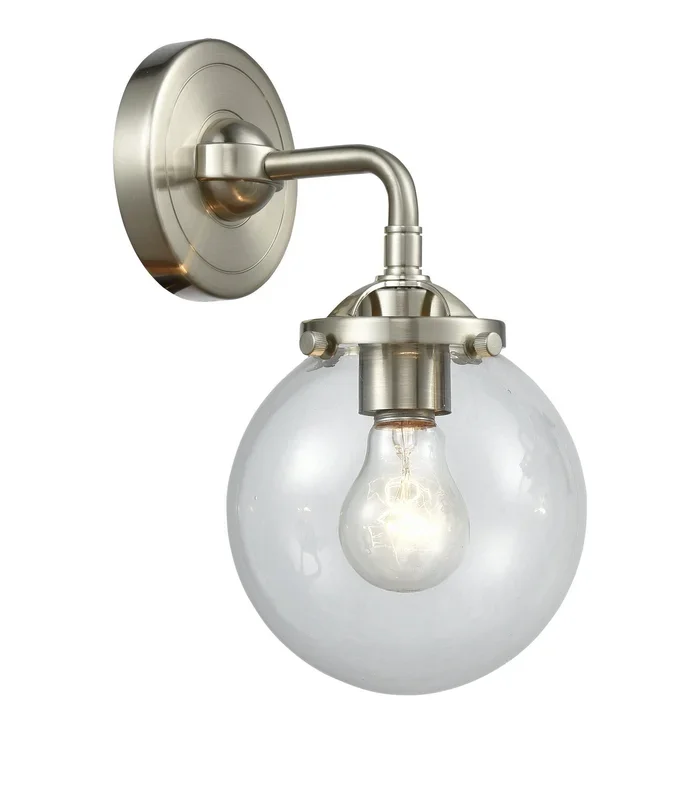 Innovations – 284-1W-SN-G202-6 – One Light Wall Sconce – Nouveau – Brushed Satin Nickel – 2841WSNG2026