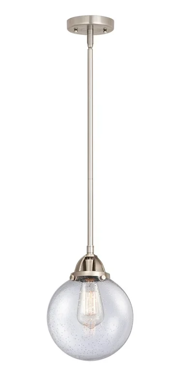Innovations – 288-1S-SN-G204-8-LED – LED Mini Pendant – Nouveau 2 – Brushed Satin Nickel – 2881SSNG2048LED