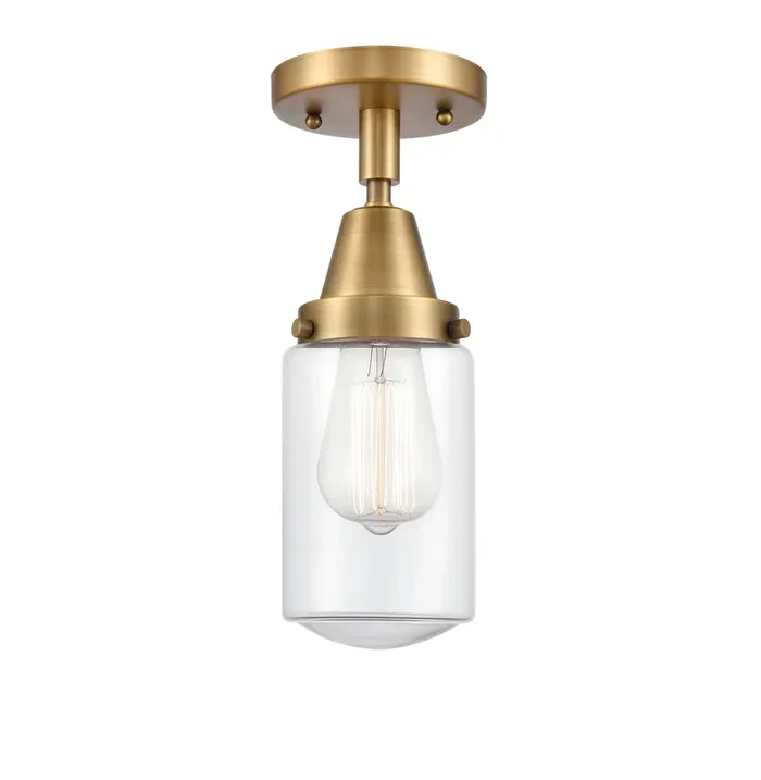 Innovations – 447-1C-BB-G312-LED – LED Flush Mount – Caden – Brushed Brass – 4471CBBG312LED