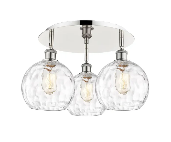 Innovations – 516-3C-PN-G1215-8 – Three Light Flush Mount – Ballston – Polished Nickel – 5163CPNG12158