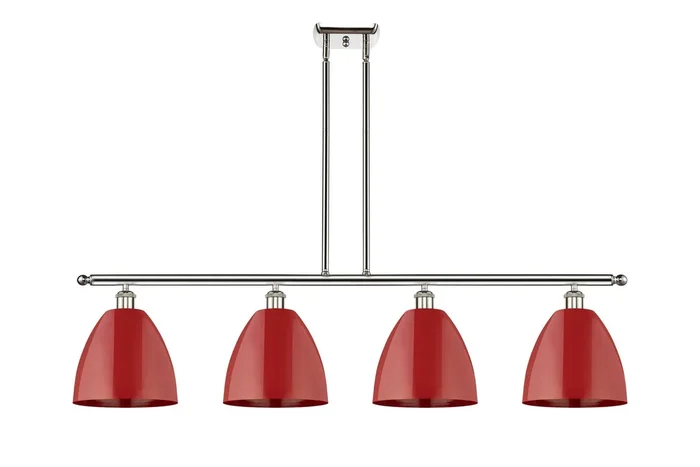 Innovations – 516-4I-PN-MBD-9-RD – Four Light Island Pendant – Ballston – Polished Nickel – 5164IPNMBD9RD