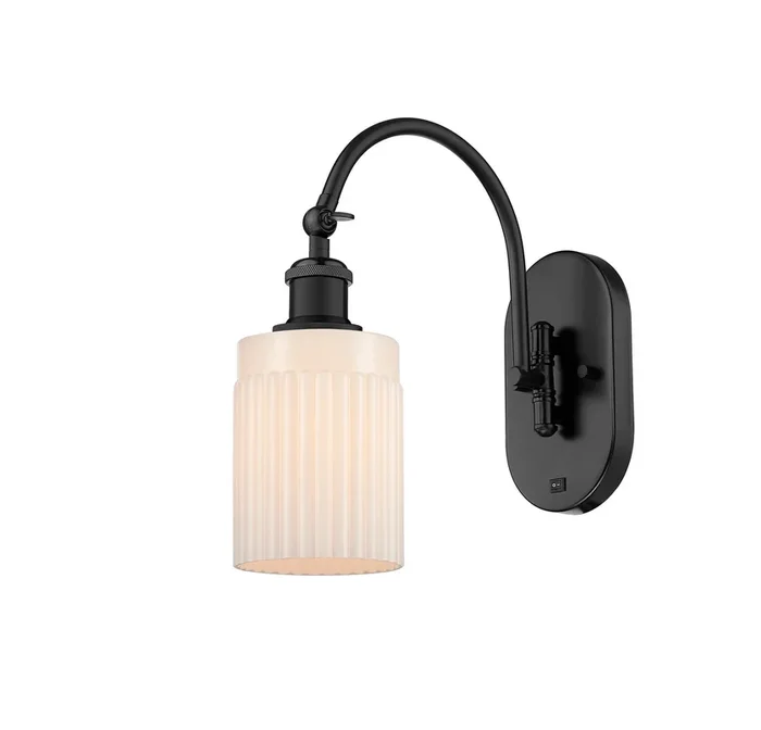 Innovations – 518-1W-BK-G341 – One Light Wall Sconce – Ballston – Matte Black – 5181WBKG341