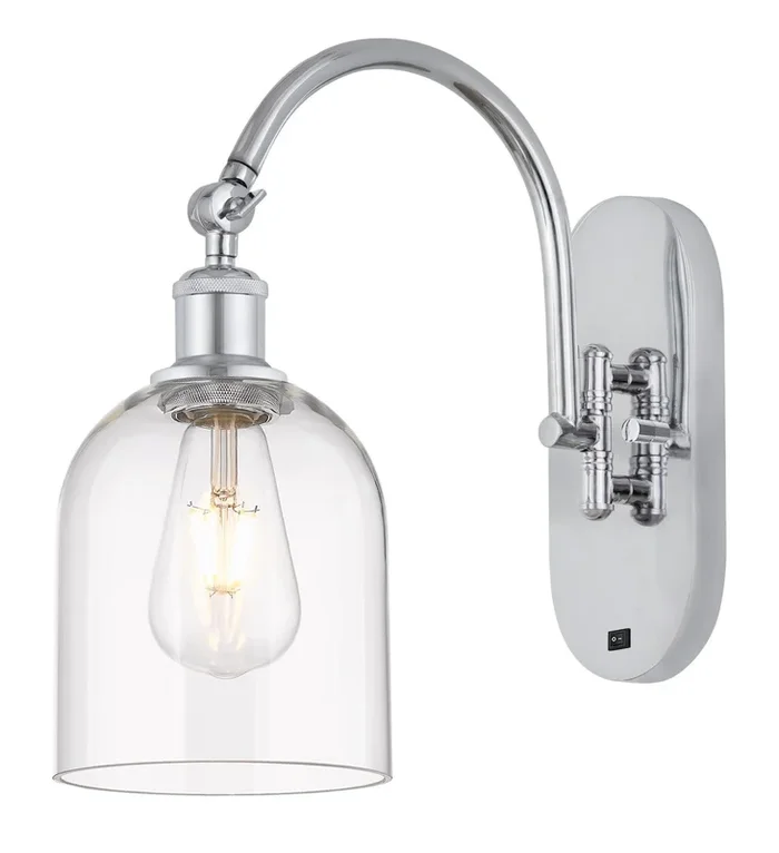 Innovations – 518-1W-PC-G558-6CL – One Light Wall Sconce – Ballston – Polished Chrome – 5181WPCG5586CL