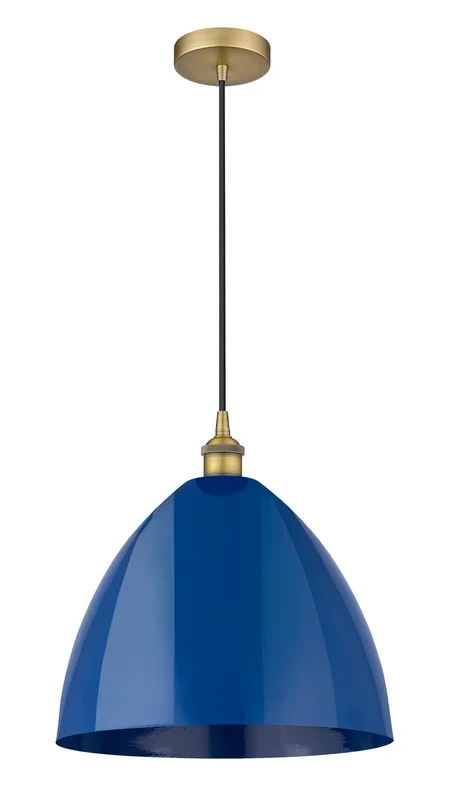 Innovations – 616-1P-BB-MBD-16-BL – One Light Mini Pendant – Edison – Brushed Brass – 6161PBBMBD16BL