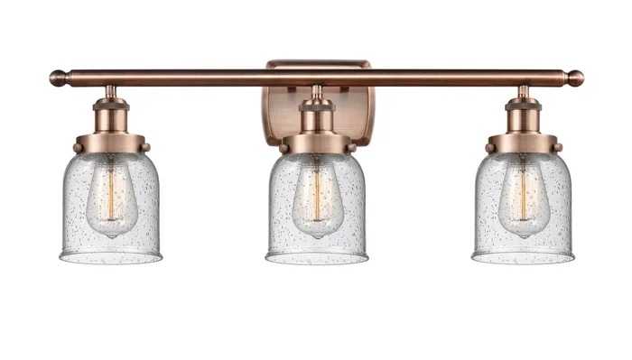 Innovations – 916-3W-AC-G54-LED – LED Bath Vanity – Ballston Urban – Antique Copper – 9163WACG54LED