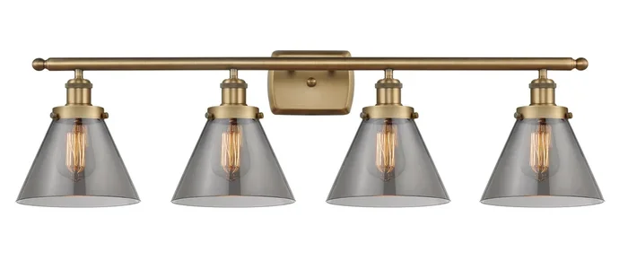 Innovations – 916-4W-BB-G43 – Four Light Bath Vanity – Ballston Urban – Brushed Brass – 9164WBBG43