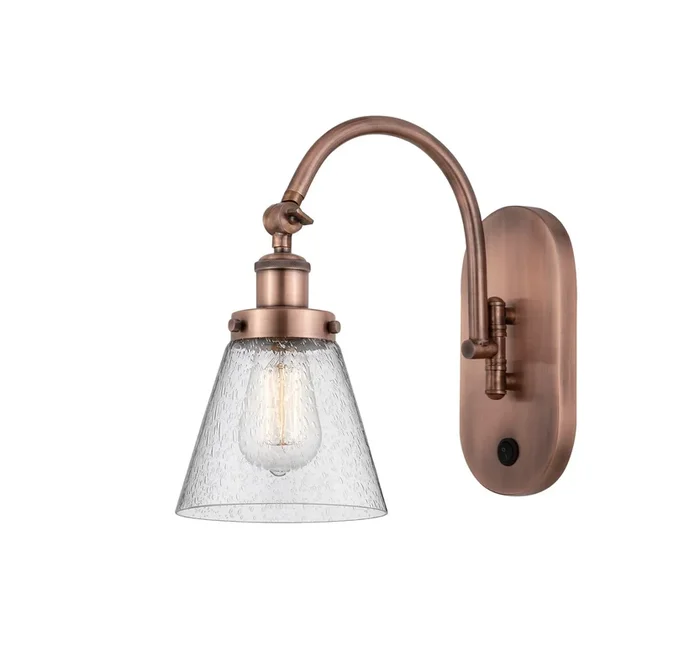 Innovations – 918-1W-AC-G64 – One Light Wall Sconce – Franklin Restoration – Antique Copper – 9181WACG64