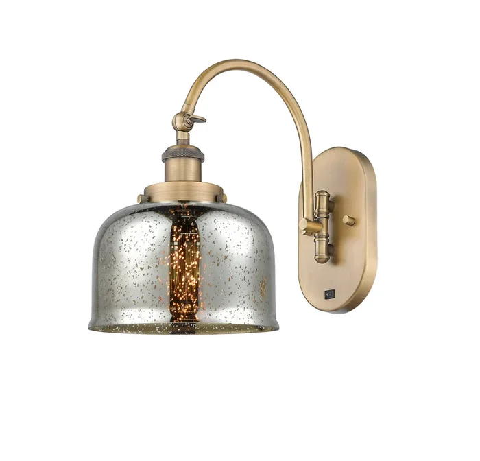 Innovations – 918-1W-BB-G78 – One Light Wall Sconce – Franklin Restoration – Brushed Brass – 9181WBBG78