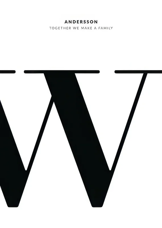 Letter W Personal Poster