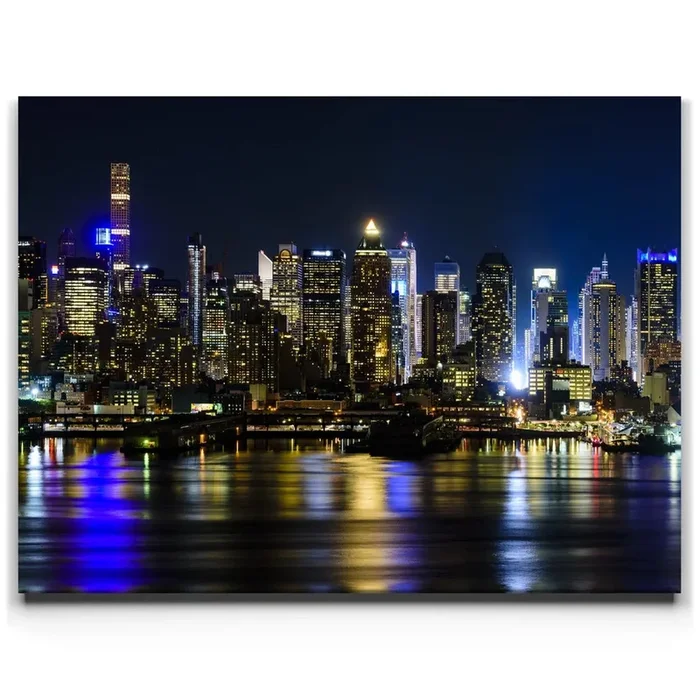 Manhattan Skyline View At Night – 1 Of 2