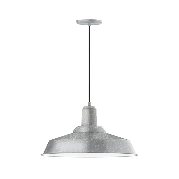 Montclair Light Works – PEB186-49-C16-G06 – One Light Pendant – Warehouse – Painted Galvanized – PEB18649C16G06