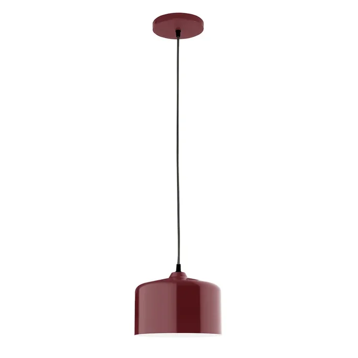 Montclair Light Works – PEB419-55-C12 – One Light Pendant – J-Series – Barn Red – PEB41955C12