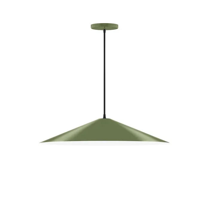 Montclair Light Works – PEB429-22-C20 – Two Light Pendant – Vessel – Fern Green – PEB42922C20