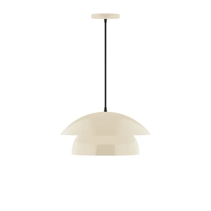 Montclair Light Works – PEBX446-16-C16 – One Light Pendant – Nest – Cream – PEBX44616C16