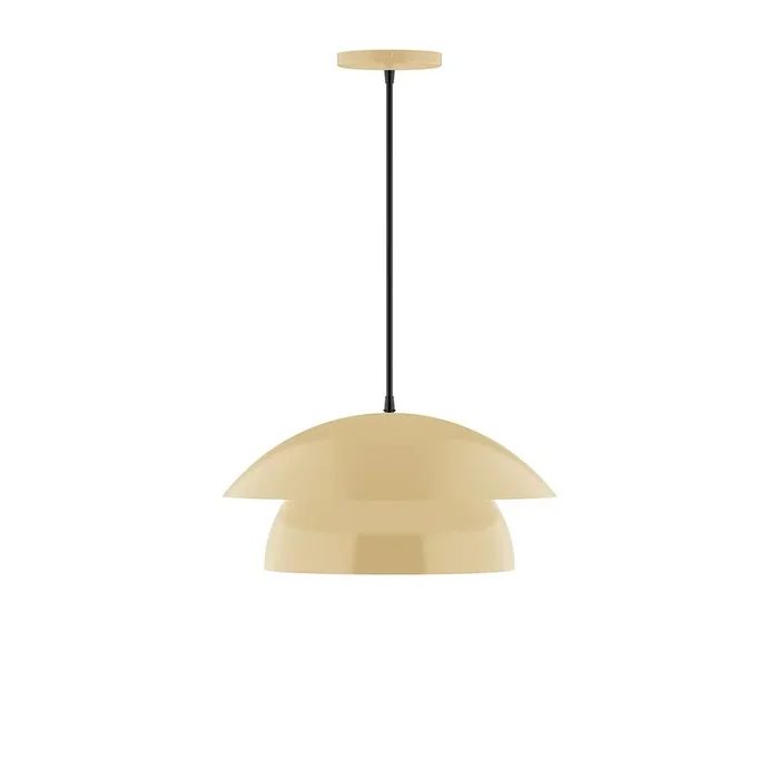 Montclair Light Works – PEBX446-17-C21 – One Light Pendant – Nest – Ivory – PEBX44617C21