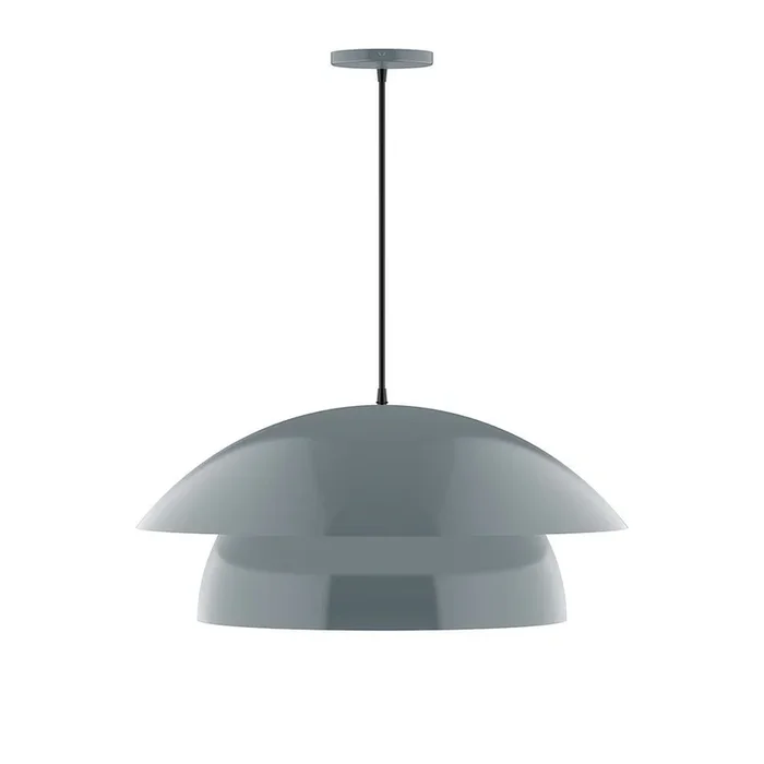Montclair Light Works – PEBX447-40-C25 – One Light Pendant – Nest – Slate Gray – PEBX44740C25