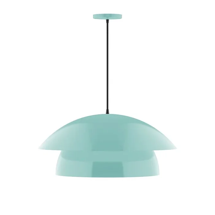 Montclair Light Works – PEBX447-48-C16 – One Light Pendant – Nest – Sea Green – PEBX44748C16