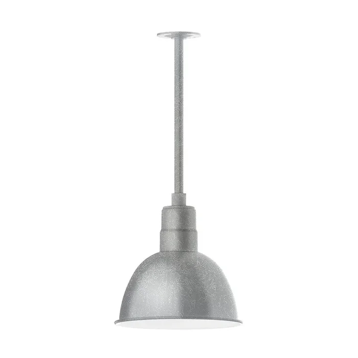 Montclair Light Works – STA116-49-H24-L12 – LED Pendant – Deep Bowl – Painted Galvanized – STA11649H24L12