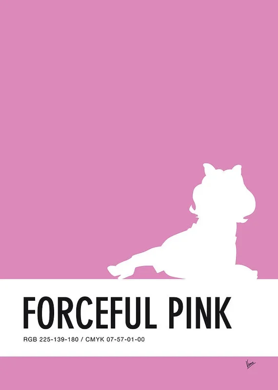 No26 My Minimal Color Code poster Piggy