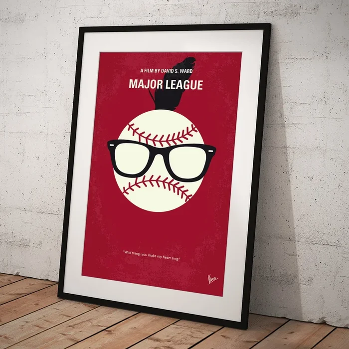 No541 My Major League minimal movie poster Art Print