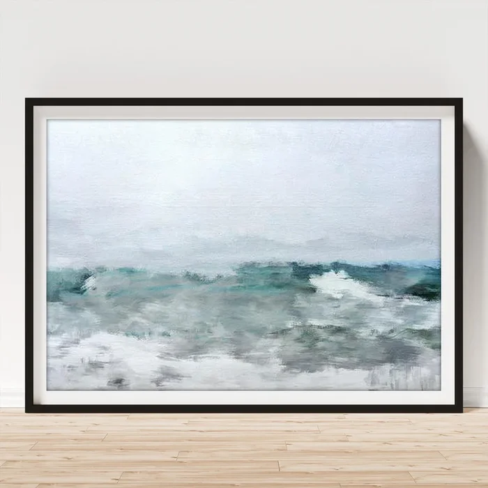 Ocean Swell- Coastal Art by Linda Woods Art Print