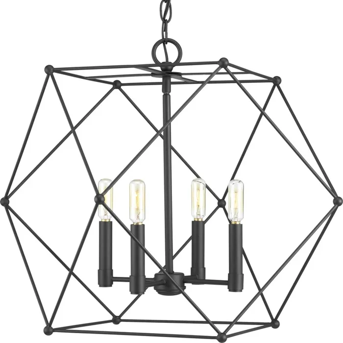 Progress Lighting – Four Light Pendant – Spatial