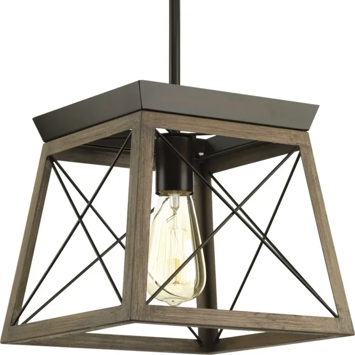 Progress Lighting – One Light Pendant – Briarwood