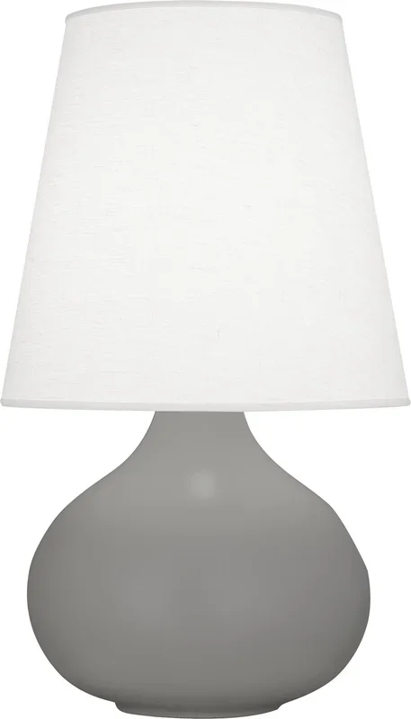 Robert Abbey – MST93 – One Light Accent Lamp – June – Matte Smoky Taupe Glazed Ceramic – MST93