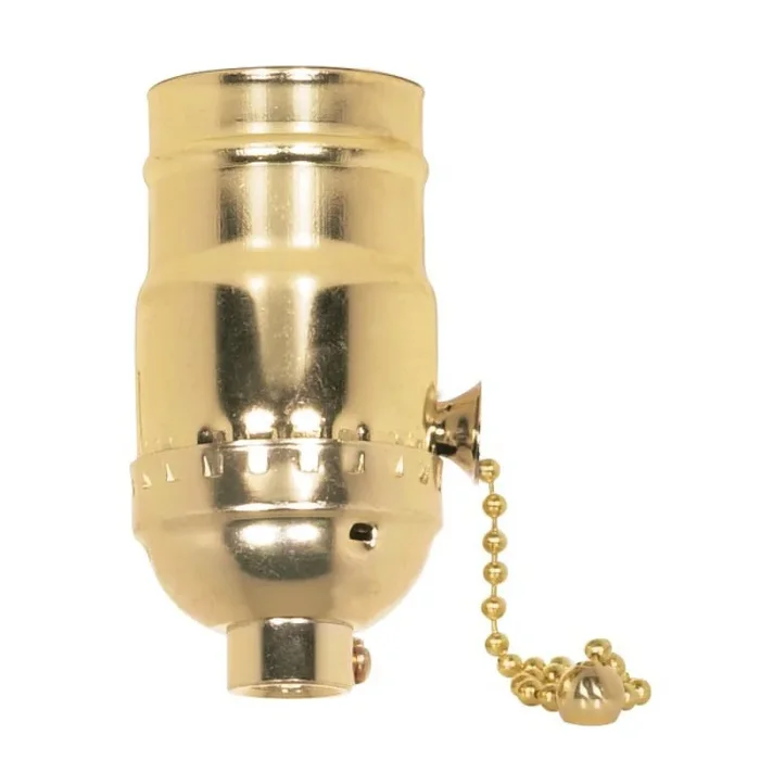 Satco – 80-1502 – Socket – Brite Gilt – 801502